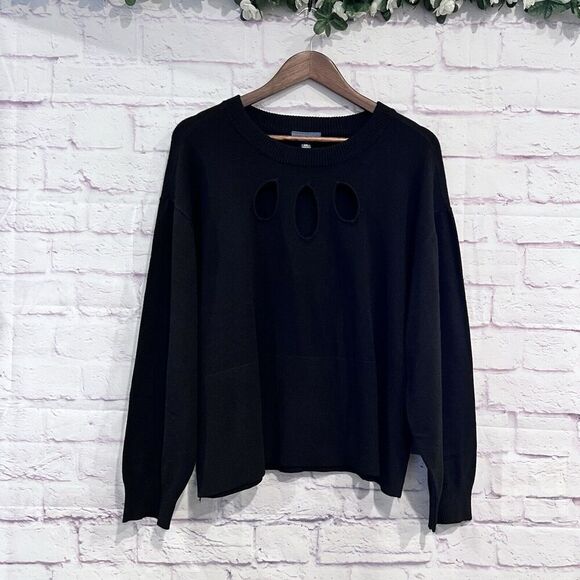 Modcloth Slice Of Life‎ Sweater Plus Size 2X Pullover Soft Stretchy Crew Neck - Picture 2 of 10